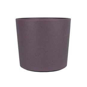 Кашпо Флок (бетон), D11xH10см, 0,6л, бордовый в интернет-магазине флористических аксессуаров Азалия Декор