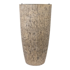 Кашпо Дуб (бетон), D30,5xH58,5см, 29,5л, бежевый в интернет-магазине флористических аксессуаров Азалия Декор