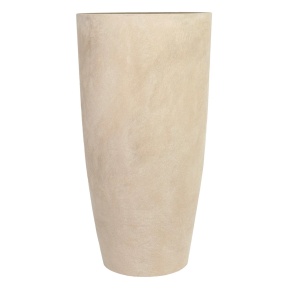 Кашпо Замша (бетон), D36xH70см, 50л, светло-коричневый в интернет-магазине флористических аксессуаров Азалия Декор