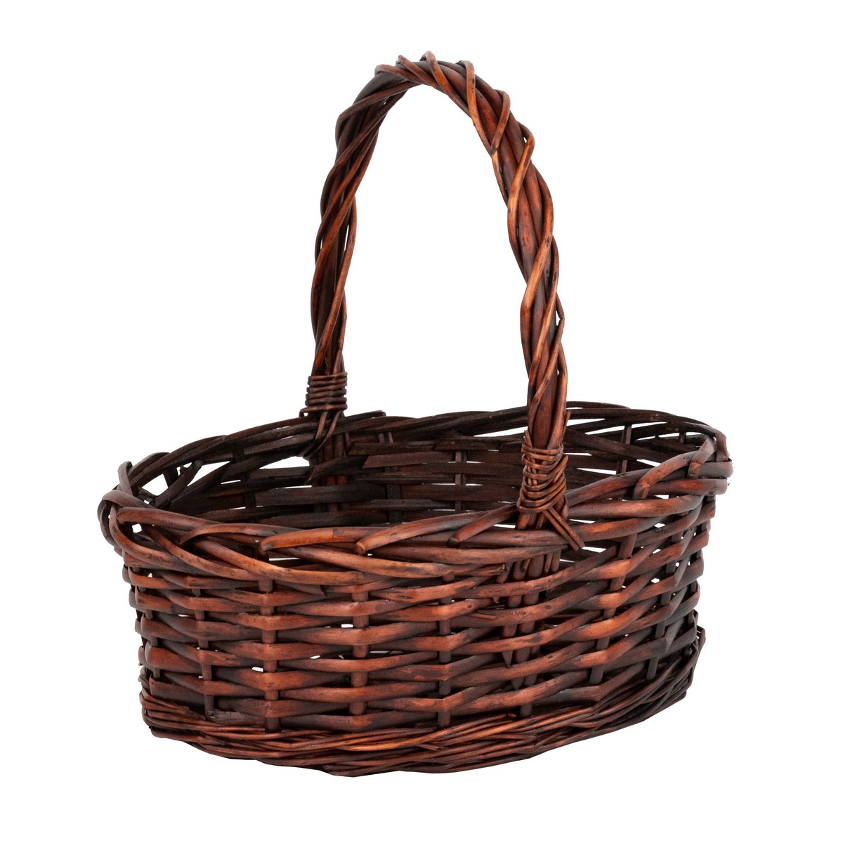 Набор корзин плетеных 3шт. (ива): D31х24хH11/30см/ D22x15xH9/22см, коричневый в интернет-магазине флористических аксессуаров Азалия Декор