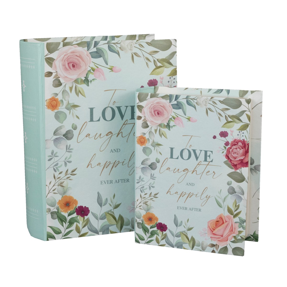 Набор коробок подарочных Книга 2шт., 15х12хН4,5 см, мятный в интернет-магазине флористических аксессуаров Азалия Декор