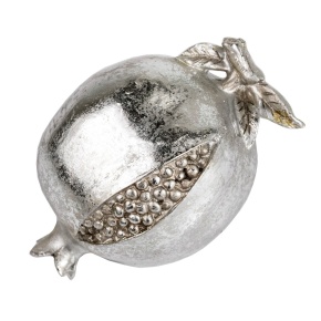 Сувенир Гранат (полирезин), Н8х18см, серебряный в интернет-магазине флористических аксессуаров Азалия Декор