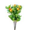 Зелень с ягодами на вставке, 35см, оранжевый/600шт. в интернет-магазине флористических аксессуаров Азалия Декор