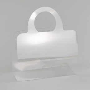 Сумка для цветов (пластик), 38x12x33см (в уп. 10шт.), прозрачный в интернет-магазине флористических аксессуаров Азалия Декор