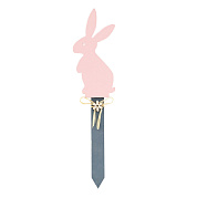 Вставка Кролик, 31х6см, розовый/18/144шт. в интернет-магазине флористических аксессуаров Азалия Декор