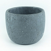 Кашпо Беттона (керамика), D16xH14см., серый/4шт. в интернет-магазине флористических аксессуаров Азалия Декор