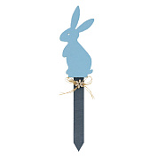 Вставка Кролик, 31х6см, голубой/18/144шт. в интернет-магазине флористических аксессуаров Азалия Декор